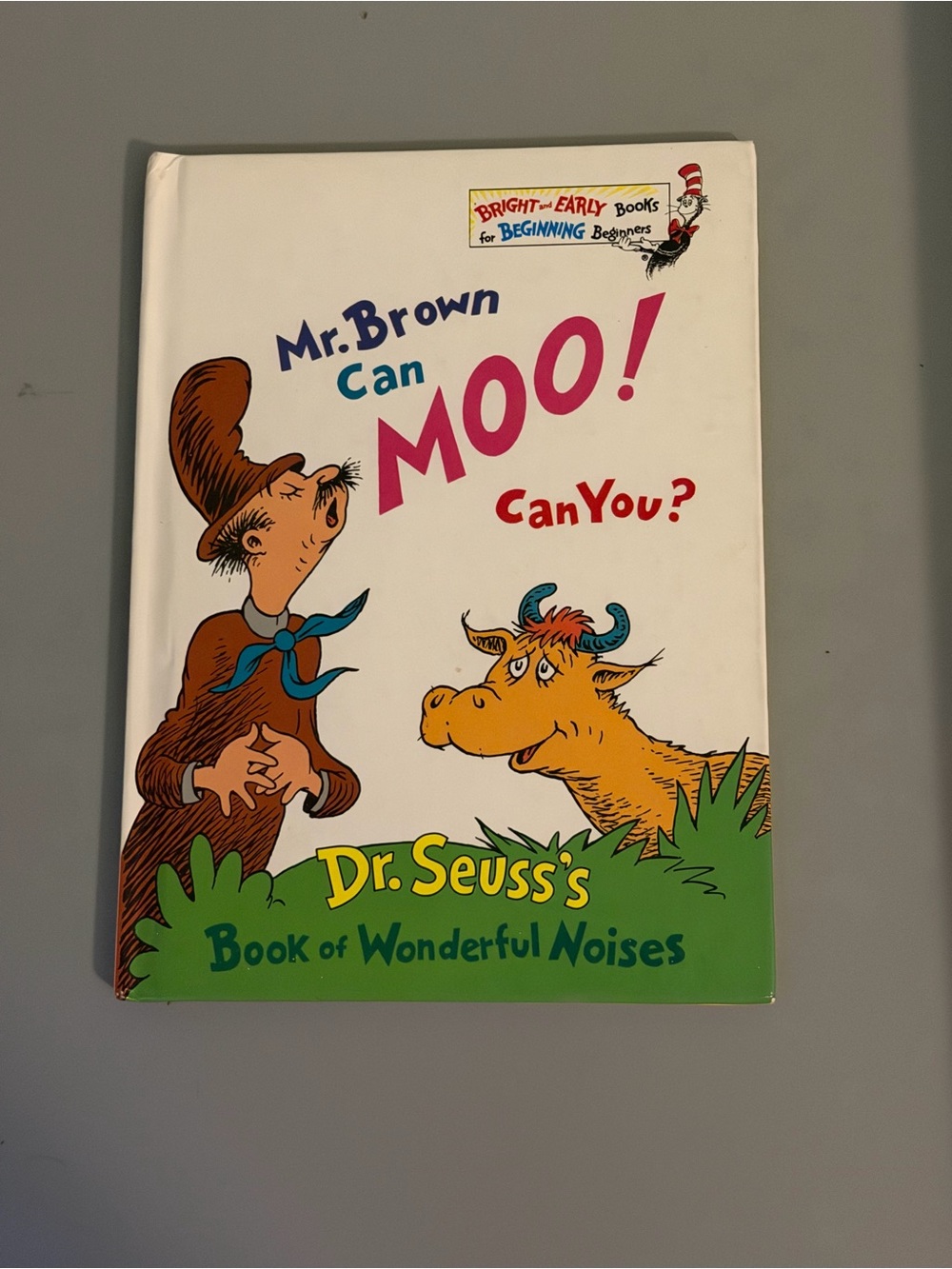 Dr. Seuss White, Green & Pink "Mr. Brown Can Moo! Can You?" Hardcover